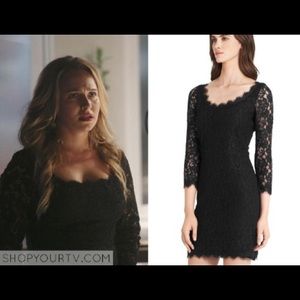Diane Von Furstenberg Zarita Black Lace Dress